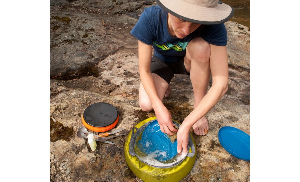 Складне відро Sea to Summit Ultra-Sil Kitchen Sink (Yellow), 10 л, Об'єм: 10, Колір виробника: Yellow, зображення 3