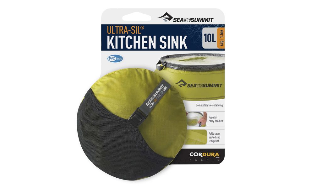 Складне відро Sea to Summit Ultra-Sil Kitchen Sink (Yellow), 10 л, Об'єм: 10, Колір виробника: Yellow, зображення 2