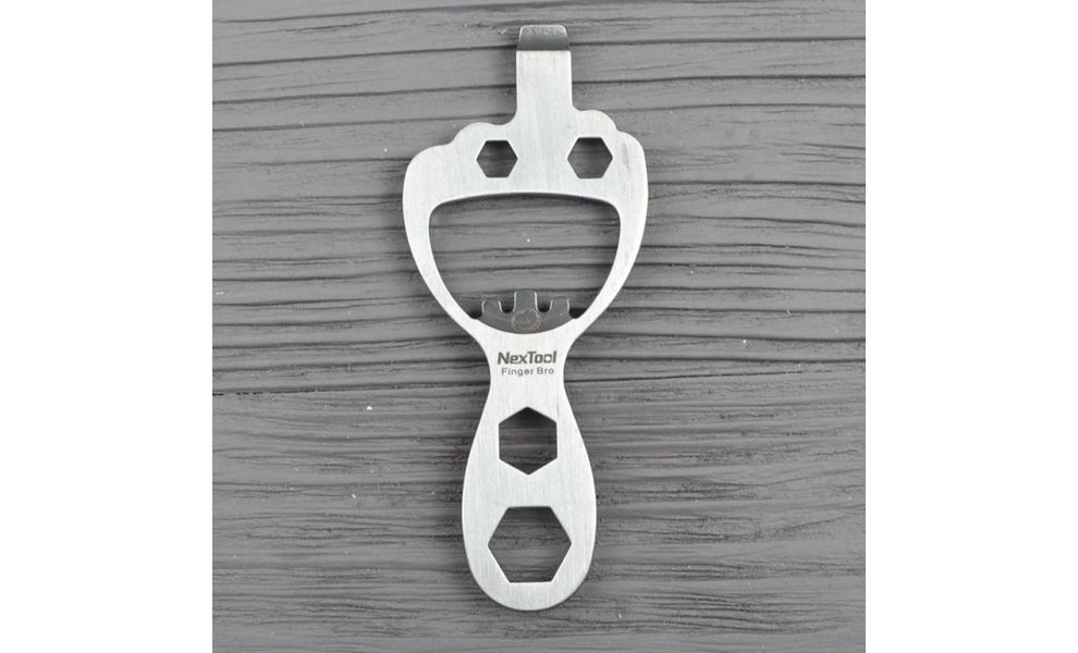 Картка-мультитул з карабіном NexTool KT5009B - 6 функцій, зображення 2
