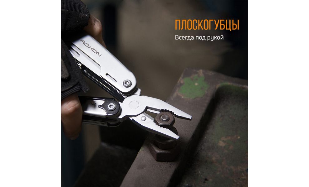 Мультитул з чохлом та бітами Roxon S801S Storm - 19 функцій, зображення 9