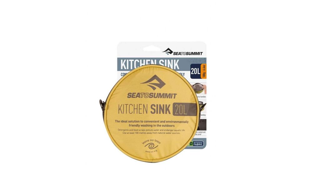 Складне відро Sea to Summit Kitchen Sink (Yellow), 20 л, Об'єм: 20, Колір виробника: Yellow, зображення 2