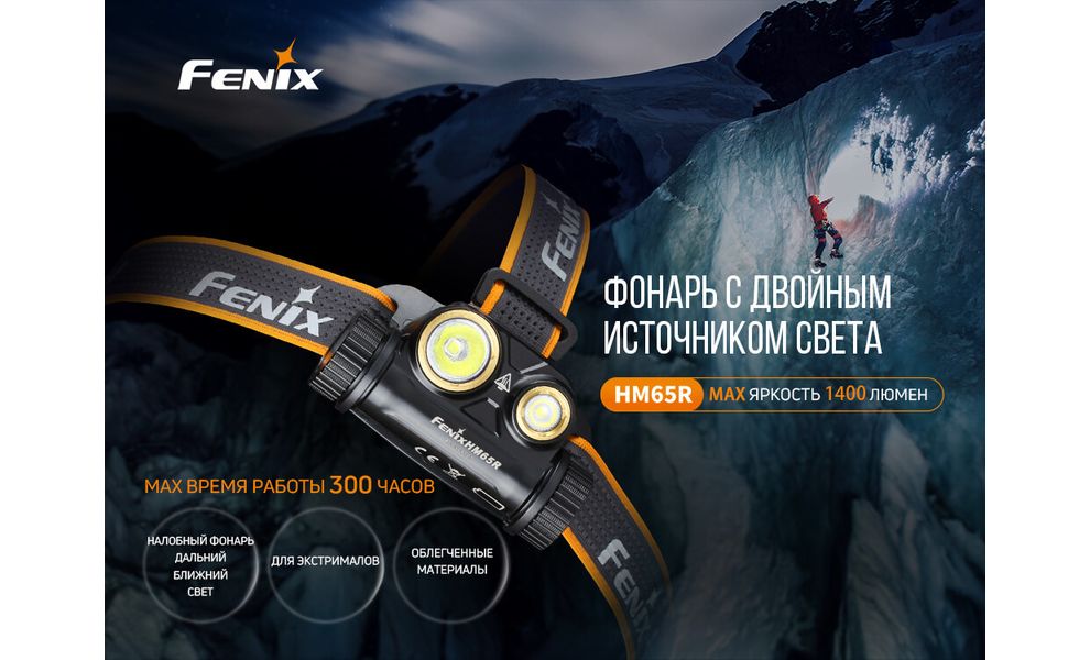 Налобний ліхтар з акумулятором Fenix HM65R: USB Type-C, Колір корпусу: Black, зображення 7