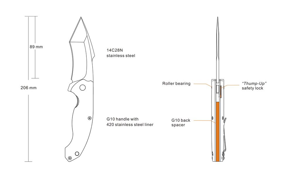 Ніж Ruike P851, зображення 5