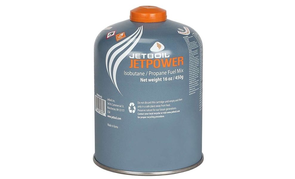 Туристичний газовий балон JetBoil Jetpower на 450 г (різьбовий), Об'єм: 450, зображення 2