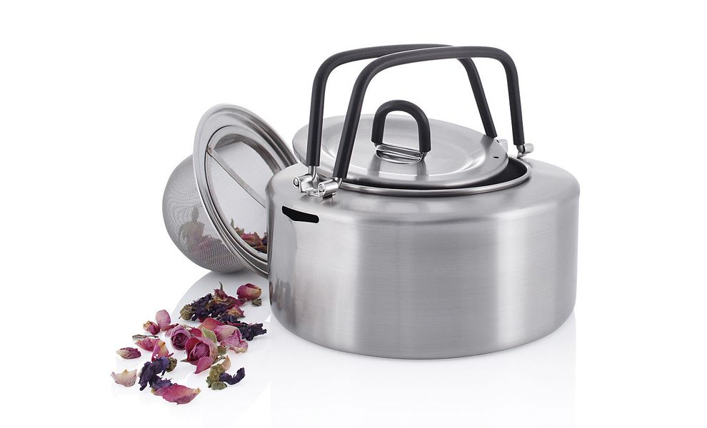 Туристичний чайник з заварником Tatonka Tea на 1,5 л, нержавіюча сталь, Об'єм: 1,5, зображення 3