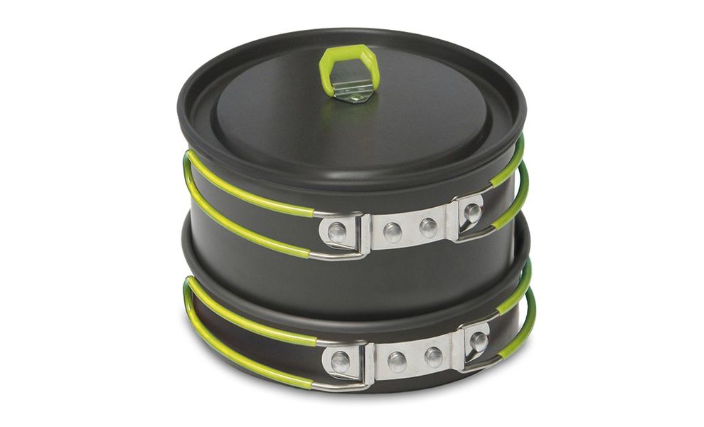 Кемпінговий набір посуду з чохлом Pinguin Rover S на 2–3 осіб: 2 каструлі, сковорода, зображення 3