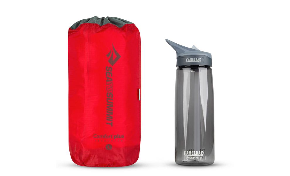 Надувний каремат Sea to Summit Comfort Plus Insulated - Large: з мішком-насосом, Товщина: 6,3, Тип розміру: Large, Колір виробника: Red, зображення 9