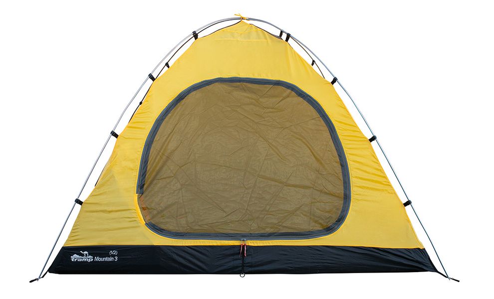 3-місний намет Tramp Mountain 3 V2 (Grey): двошаровий, з тамбуром, Кількість місць: 3, Колір: Grey/Red, зображення 4