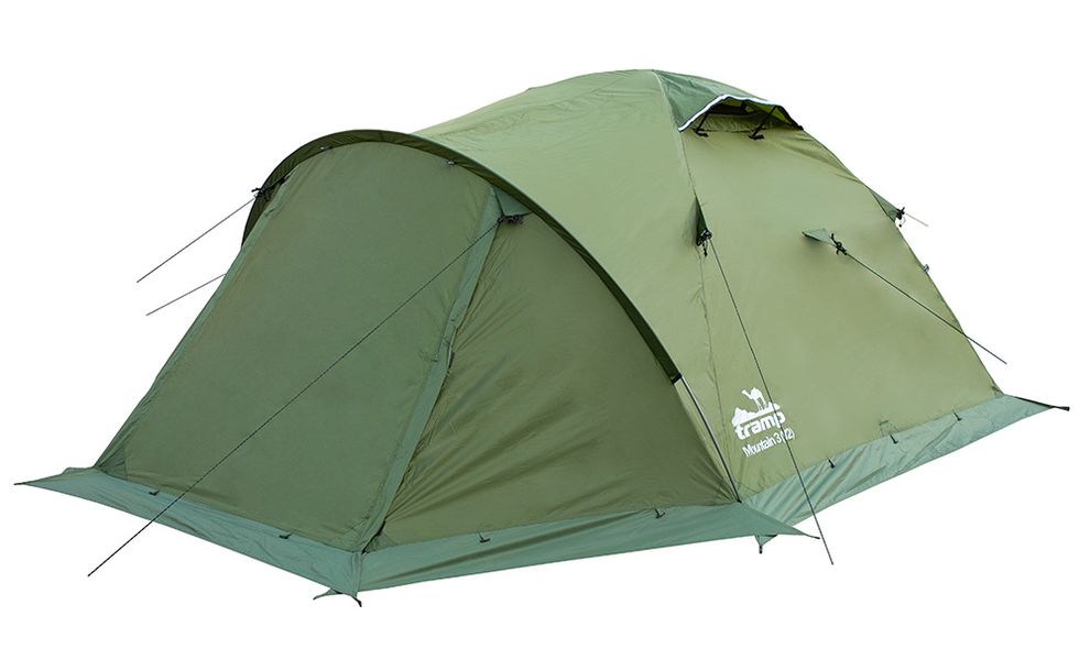 4-місний намет Tramp Mountain 4 V2 (Green): двошаровий, з тамбуром, Кількість місць: 4, Колір: Green, зображення 3