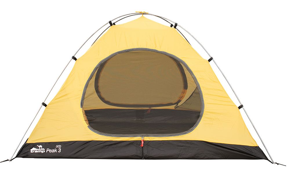 3-місний намет Tramp Peak 3 V2 (Grey): двошаровий, Кількість місць: 3, Колір: Grey/Red, зображення 3