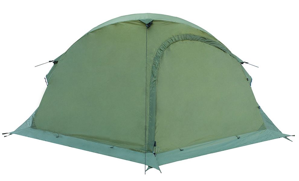 2-місний намет Tramp Sarma 2 V2 (Green): двошаровий, вітростійкий, Кількість місць: 2, Колір: Green/Red, зображення 5