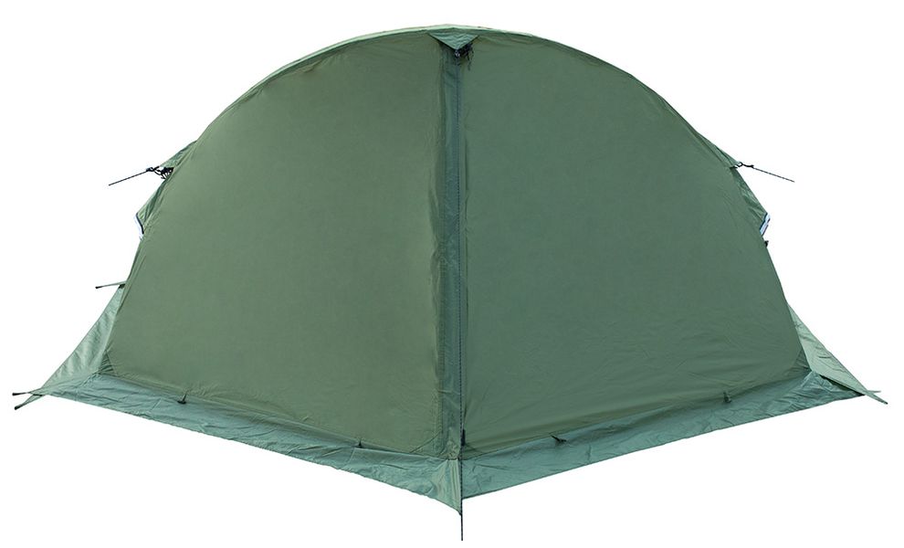 2-місний намет Tramp Sarma 2 V2 (Green): двошаровий, вітростійкий, Кількість місць: 2, Колір: Green/Red, зображення 6