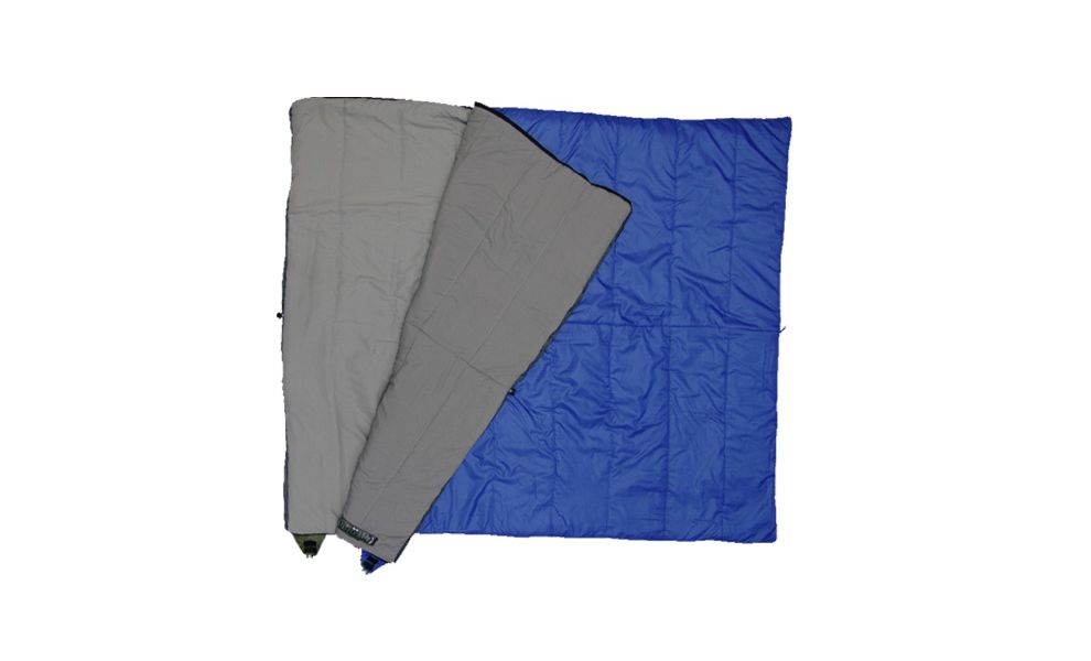 Спальник Terra Incognita Campo 200 (Blue/Grey), Максимальний зріст користувача: 200, Колір: Blue/Grey, Сторона застібки: ліва, зображення 3