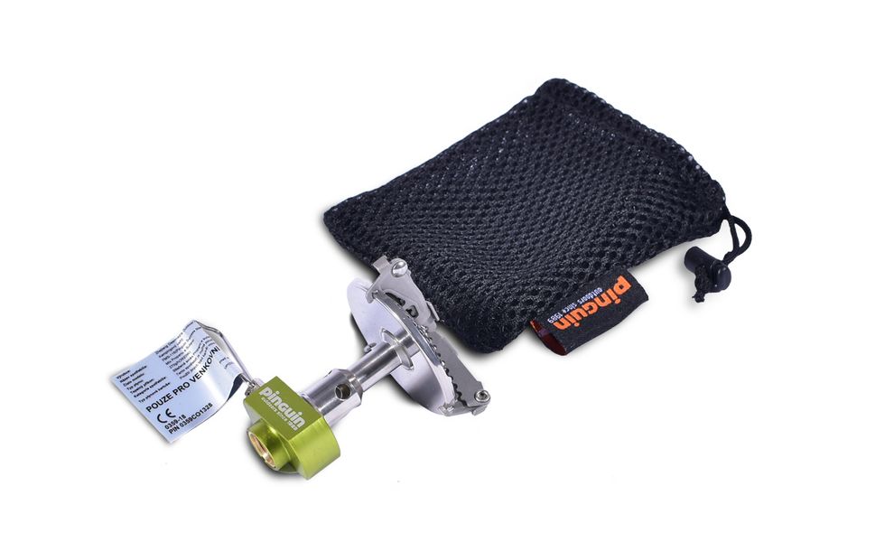 Туристичний газовий пальник-насадка з вітрозахистом Pinguin Surpass Steel під різьбовий балон, зображення 4