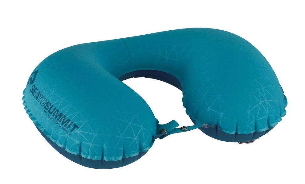 Туристична надувна подушка для подорожей  Sea to Summit Aeros Ultralight 2025 - Traveller (Aqua Blue), Тип розміру: Traveller, Колір виробника: Aqua, зображення 2