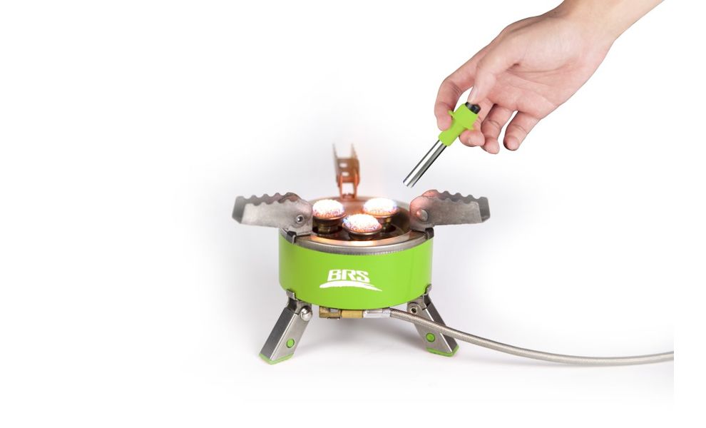 Туристичний газовий пальник зі шлангом BRS-73 Three Star під різьбовий балон, зображення 2