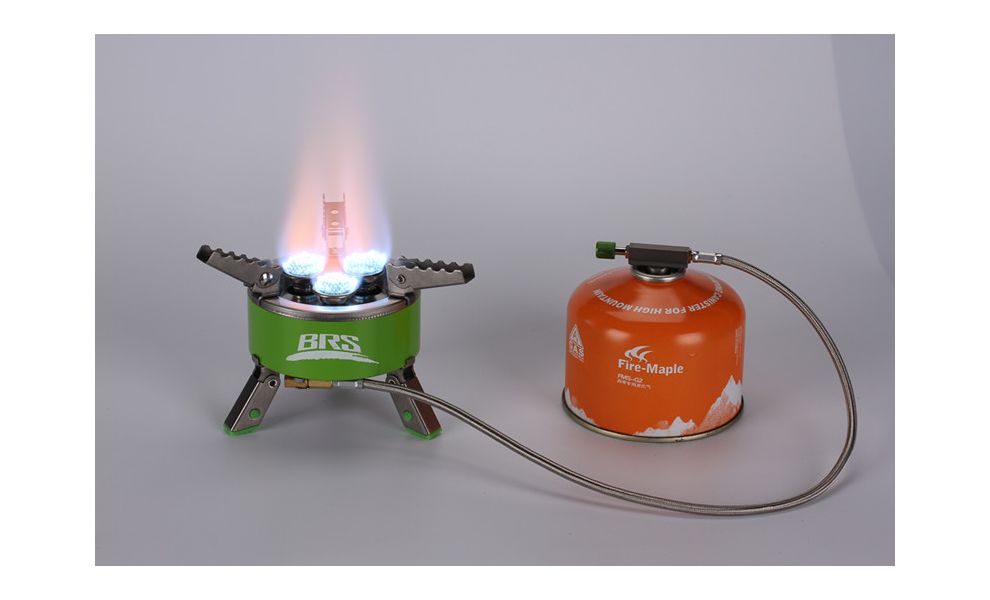 Туристичний газовий пальник зі шлангом BRS-73 Three Star під різьбовий балон, зображення 4