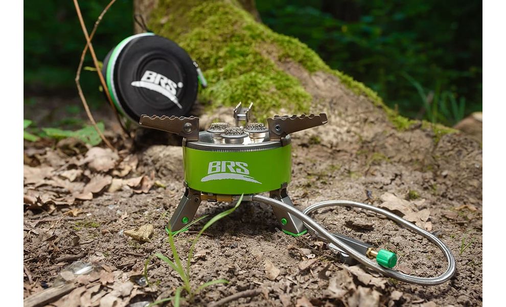 Туристичний газовий пальник зі шлангом BRS-73 Three Star під різьбовий балон, зображення 7