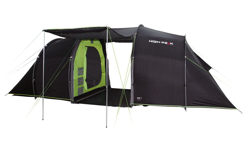 6-місний кемпінговий намет High Peak Tauris 6: на 2 спальні, Кількість місць: 6, Колір: Dark Grey/Green, зображення 3