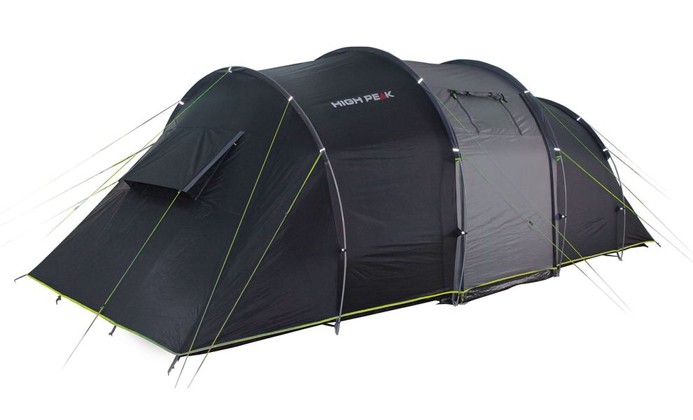 6-місний кемпінговий намет High Peak Tauris 6: на 2 спальні, Кількість місць: 6, Колір: Dark Grey/Green, зображення 4