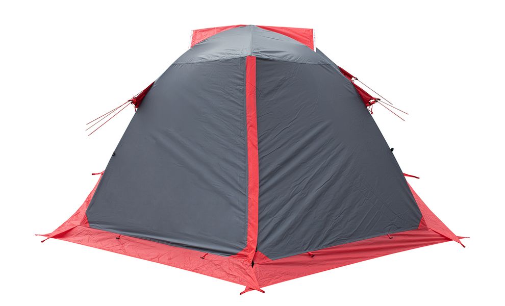 2-місний намет Tramp Peak 2 V2 (Grey): двошаровий, Кількість місць: 2, Колір: Grey/Red, зображення 4
