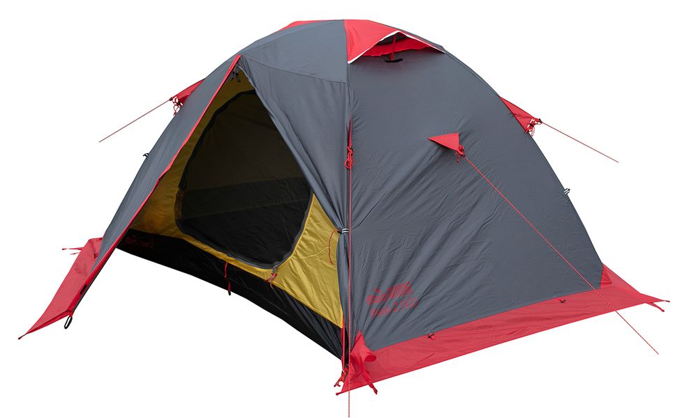 2-місний намет Tramp Peak 2 V2 (Grey): двошаровий, Кількість місць: 2, Колір: Grey/Red, зображення 6