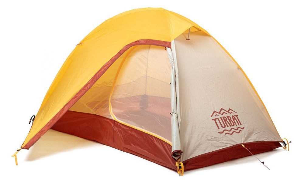 2-місний намет Turbat Borzhava 2: двошаровий, Кількість місць: 2, Матеріал каркасу: склопластик, Колір: Yellow, зображення 3