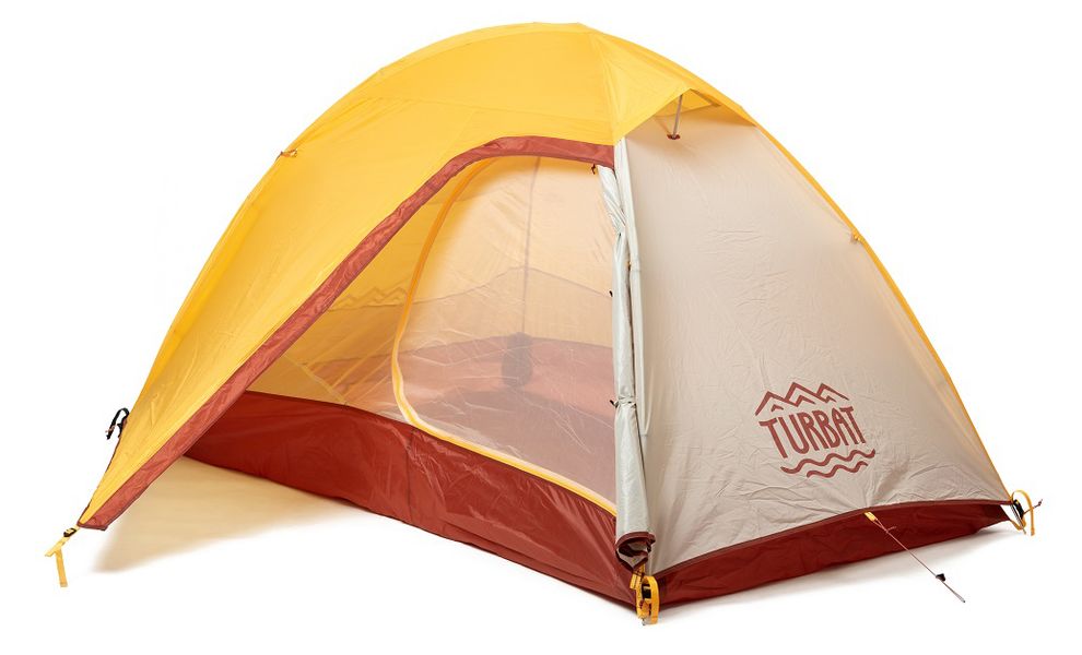 2-місний намет Turbat Borzhava 2 Alu: двошаровий, Кількість місць: 2, Матеріал каркасу: алюміній, Колір: Yellow, зображення 3