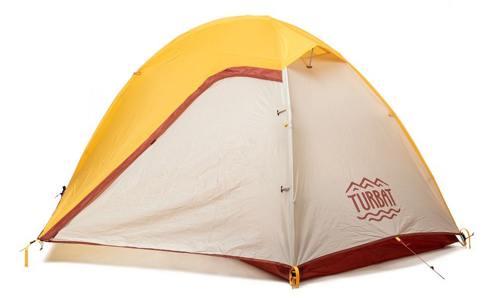 2-місний намет Turbat Borzhava 2 Alu: двошаровий, Кількість місць: 2, Матеріал каркасу: алюміній, Колір: Yellow, зображення 4