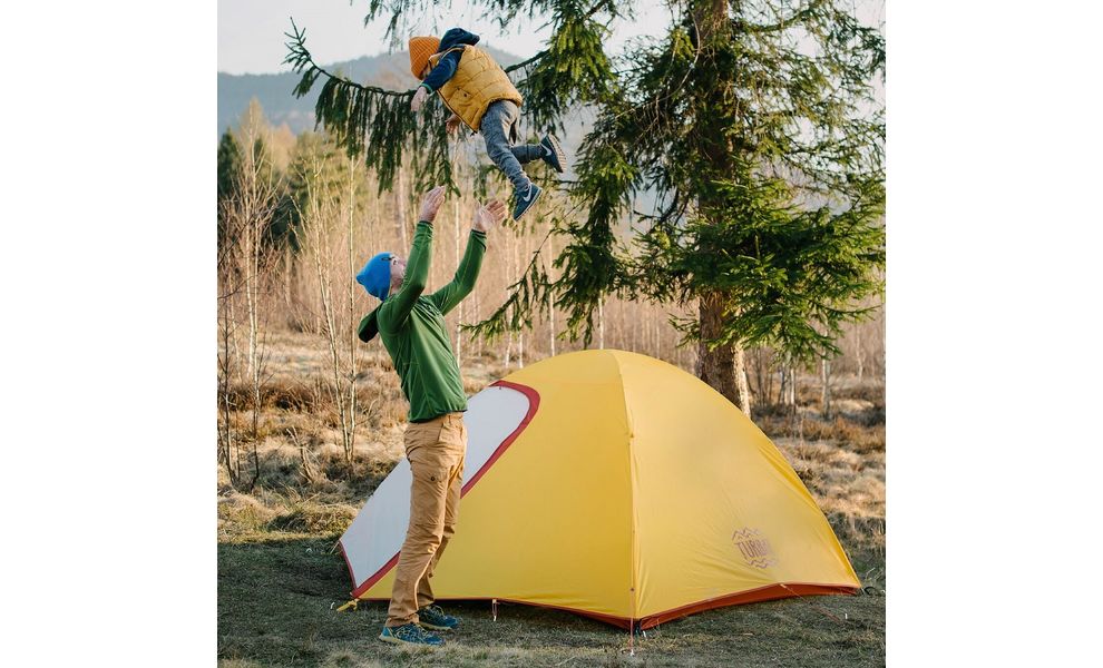 3-місний намет Turbat Borzhava 3: двошаровий, Кількість місць: 3, Матеріал каркасу: склопластик, Колір: Yellow, зображення 11