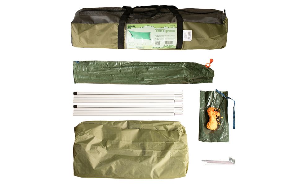 Туристичний тент зі стійками Tramp UTLT-034 Lite Tent (Green), Розмір: 440x440, Колір виробника: Green, зображення 8