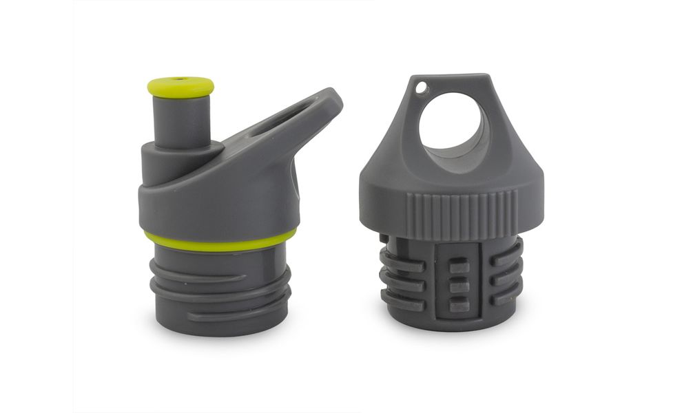 Спортивна пляшка для води з поїлкою та додатковою кришкою Pinguin Bottle S на 800 мл, нержавіюча сталь, Об'єм: 800, Колір виробника: Grey, зображення 10