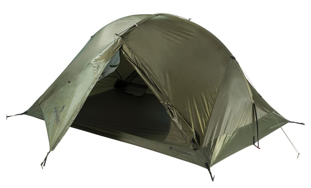 2-місний ультралегкий намет Ferrino Grit 2: одношаровий, Кількість місць: 2, Колір: Olive Green, зображення 5