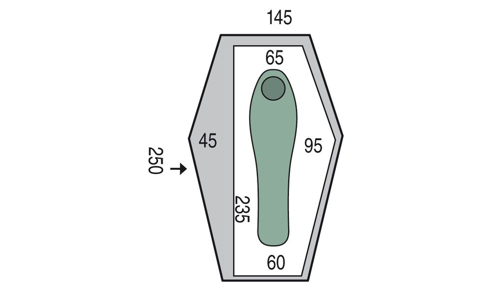 1-місний ультралегкий намет Pinguin Echo 1 DAC: двошаровий, Кількість місць: 1, Колір: Green, зображення 2