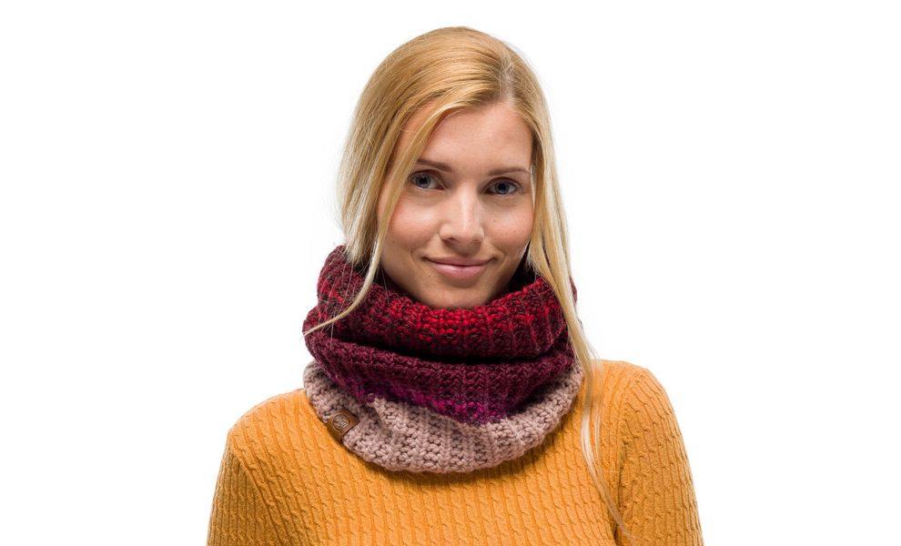 Снуд BUFF® Knitted & Fleece Alina (Maroon), Колір виробника: Maroon, зображення 2