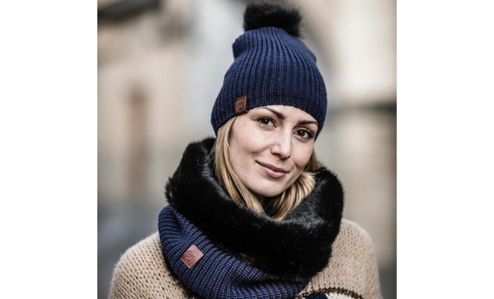 Снуд BUFF® Knitted Adalwolf (Denim), Колір виробника: Denim, зображення 2