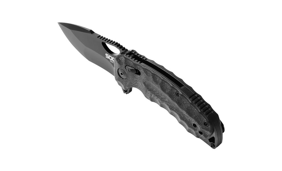 Ніж SOG Kiku XR (Black), Колір руків'я: Black, Колір леза: Black, зображення 7