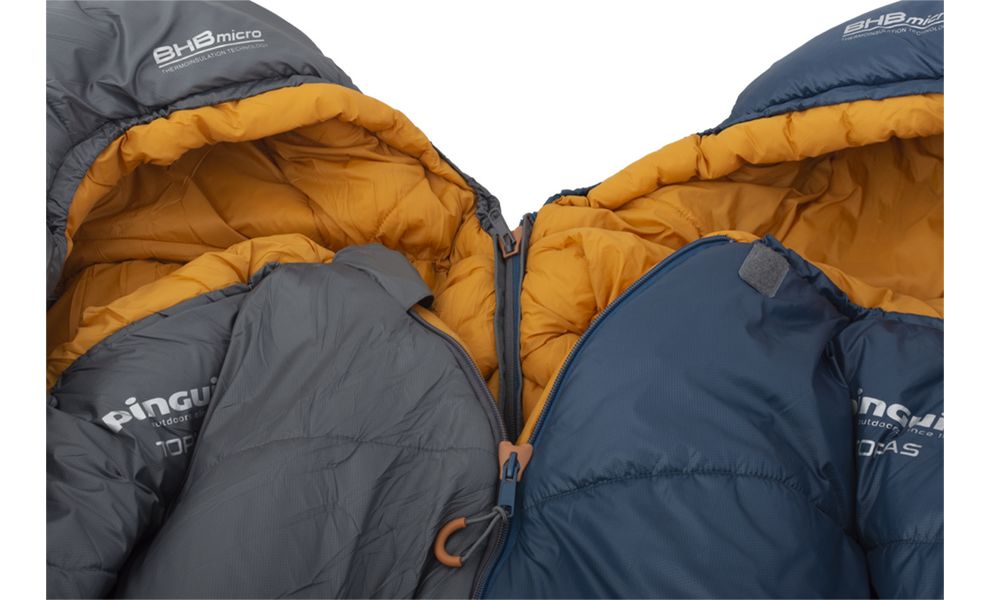 Зимовий туристичний спальник Pinguin Expert CCS 195 (Grey) до -16°C: з капюшоном, Максимальний зріст користувача: 195, Колір: Grey, Сторона застібки: права, зображення 4