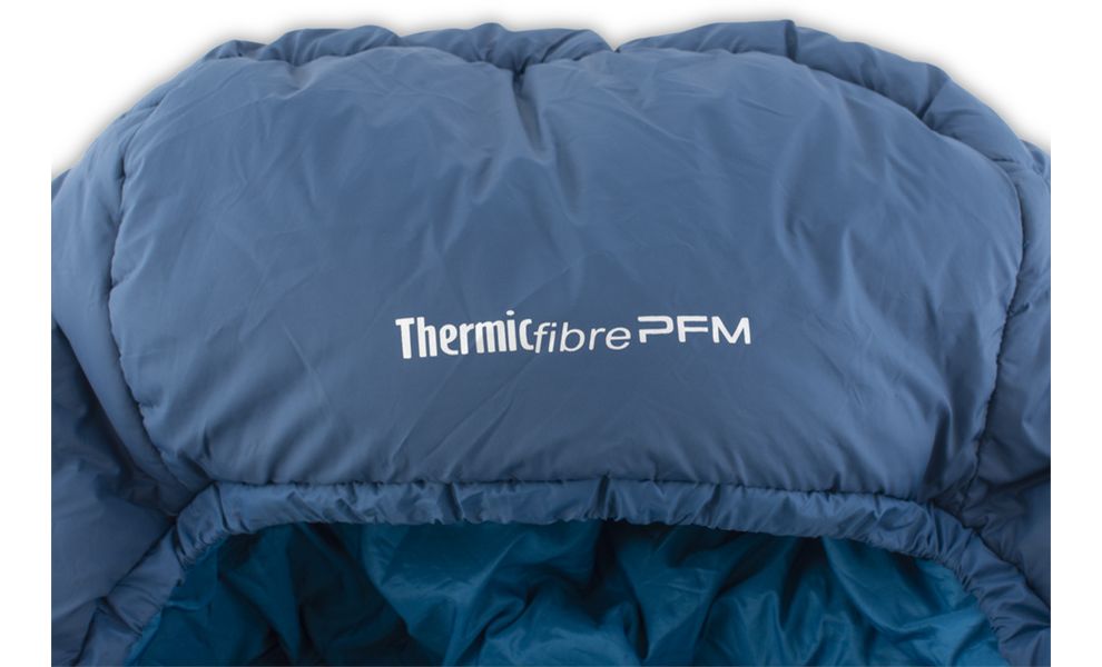 Демісезонний кемпінговий спальник-ковдра Pinguin Safari PFM 190 (Blue) до 1°C: з капюшоном, Максимальний зріст користувача: 190, Колір: Blue, Сторона застібки: права, зображення 4