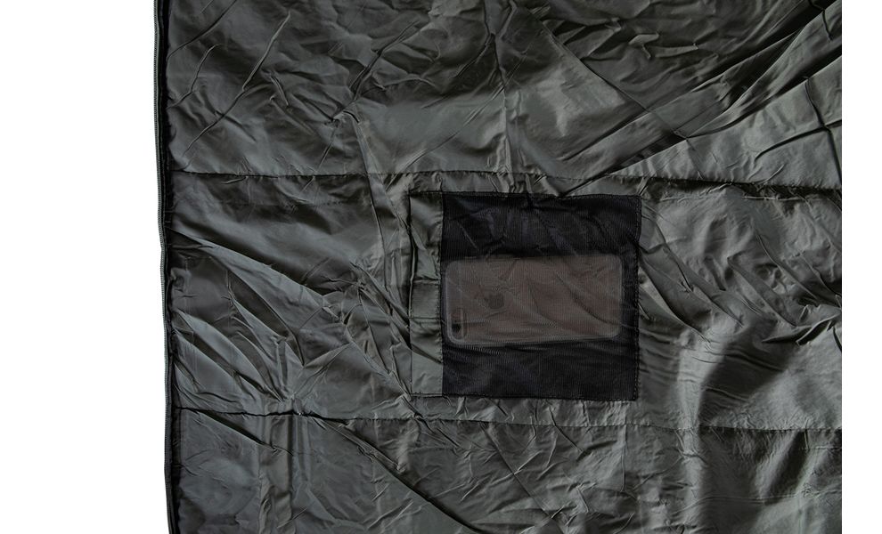 Літній кемпінговий спальник-ковдра Tramp Airy Light (Yellow) до 10°C, Максимальний зріст користувача: 185, Колір: Yellow/Grey, Сторона застібки: права, зображення 4