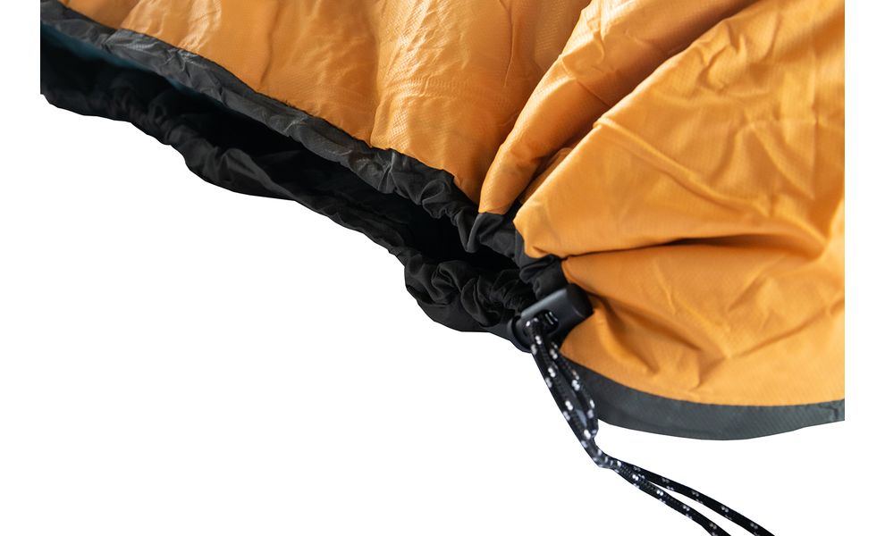 Літній кемпінговий спальник-ковдра Tramp Airy Light (Yellow) до 10°C, Максимальний зріст користувача: 185, Колір: Yellow/Grey, Сторона застібки: ліва, зображення 7