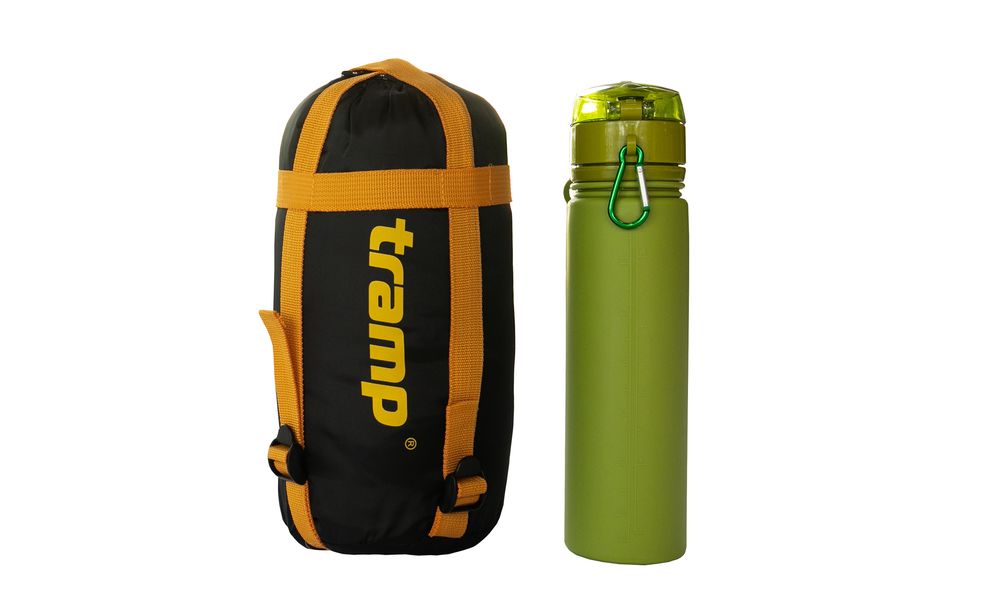 Демісезонний туристичний спальник Tramp Windy Light (Yellow) до 5°C: з капюшоном, Максимальний зріст користувача: 195, Колір: Yellow/Grey, Сторона застібки: права, зображення 12