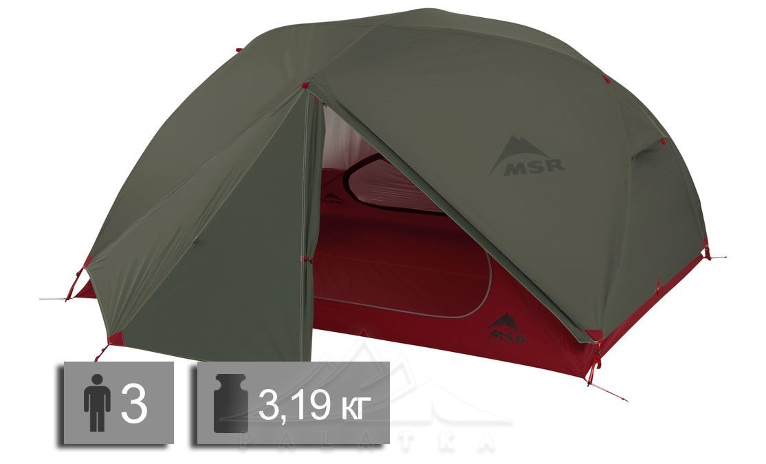 Намет MSR Elixir 3 (Green), 3-місний | 10332 | PALATKA